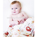 Füchse / Bären / Woodlands Print-100% Bio Musselin Baby Handtuch mit übergroßen 120 * 120 cm, beste Baby-Dusche-Geschenk